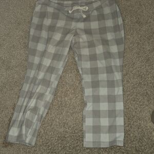 Old Navy Gray Plaid Sleep Pants